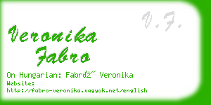 veronika fabro business card